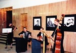 Blue Star v letech 1999  2001 (Galerie Barbara Hradec Krlov, Klicperovo divadlo Hradec Krlov, Vchodoesk divadlo Pardubice, Galerie modernho umn Hradec Krlov, Jazz club Satchmo Hradec Krlov) / foto archiv Blue Star